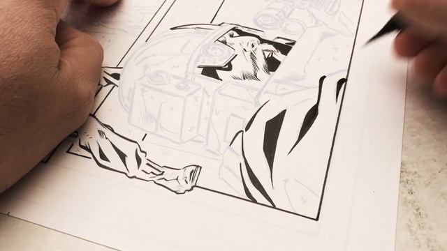 Inking A Comic With The Pentel Pocket Brush Pen