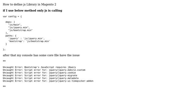 Magento: Magento 2 how to define js library (4 Solutions!!) смотреть онлайн