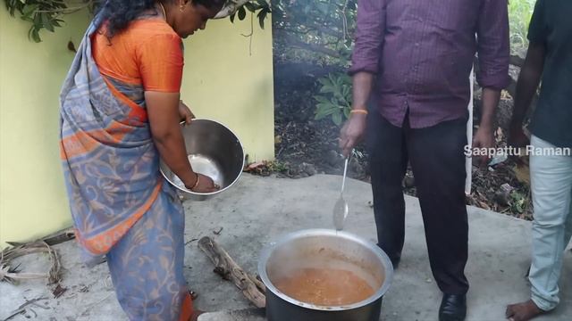 காணும் பொங்கல் விருந்து!!! Leg Piece Mutton Biryani Cooking | Family Gathering | Non Veg Feast | смотреть онлайн