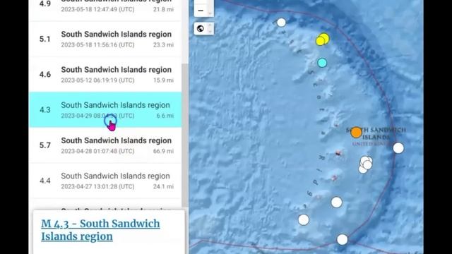 Prince Edward Islands Earthquake M 7.0 South Sandwich Islands смотреть онлайн