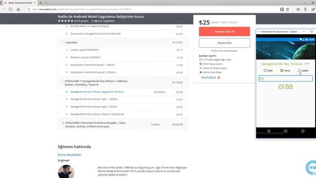 YAYINDA ! Kotlin ile Android Mobil Uygulama Geliştirme Kursu смотреть онлайн