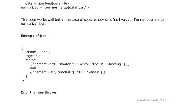 Pandas : Pandas json_normalize and null values in JSON смотреть онлайн