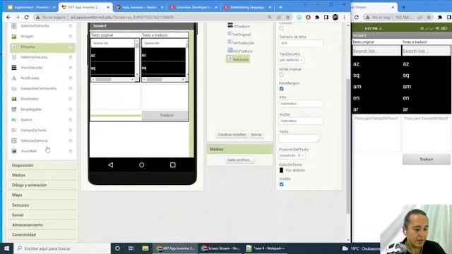 Traductor Yandex en AppInventor смотреть онлайн