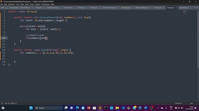 Binary Search in java DSA || Placement question 2023 | @expertcoding3624 смотреть онлайн