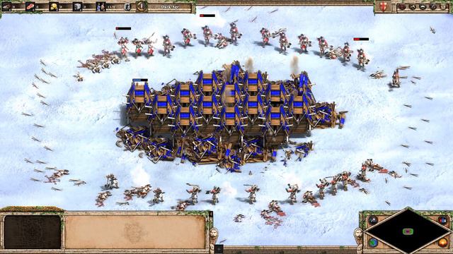 63 Hussite Wagons vs 108 Throwing Axemen | Age of Empires 2 смотреть онлайн