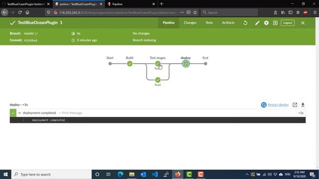 22 Jenkins Pipeline - Blue Ocean plugin hands-on смотреть онлайн