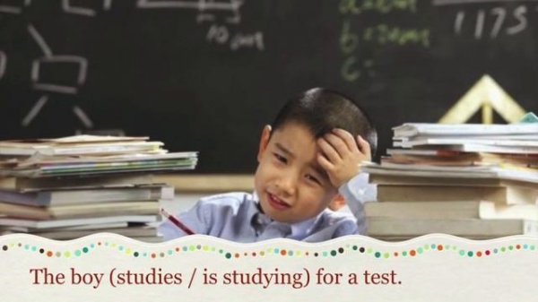 Present Simple or Present Continuous Picture Game