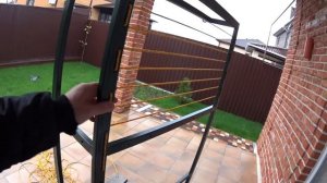 Садовые качели своими руками из металла. Размер 1500*850*300. Подвесные диван-качели для террасы