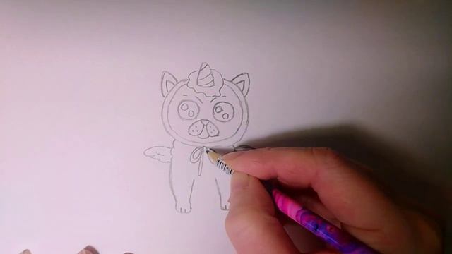 Как нарисовать мопса щеночка, рисунки для детей смотреть онлайн