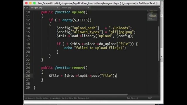 Codeigniter 3 Tutorial - AJAX Drag and Drop files upload with Codeigniter and DropzoneJS смотреть онлайн