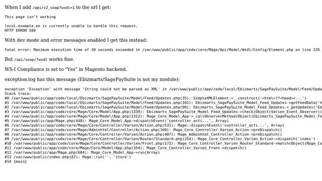 Magento: SOAP V2 returns HTTP ERROR 500 смотреть онлайн