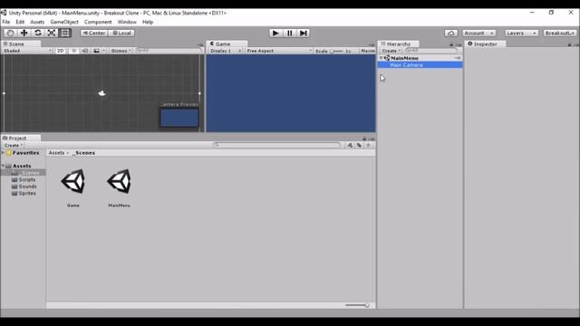Unity 5 Tutorial Breakout Clone Part 2: Project Setup смотреть онлайн