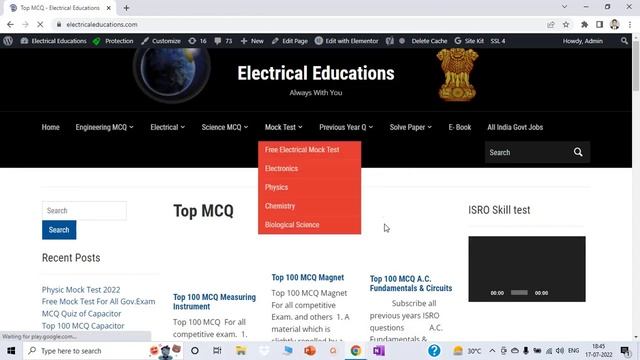 Online Free Physics Mock Test 2022|Free Mock Test Group d| Free Mock Test Website 2022 смотреть онлайн
