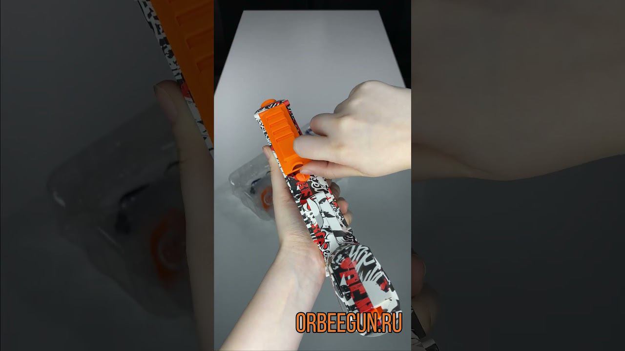 Пистолет DESERT EAGLE mini белый граффити | ORBEEGUN.RU смотреть онлайн