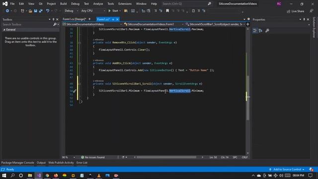 C# Winforms - ScrollBars With FlowLayoutPanel Control