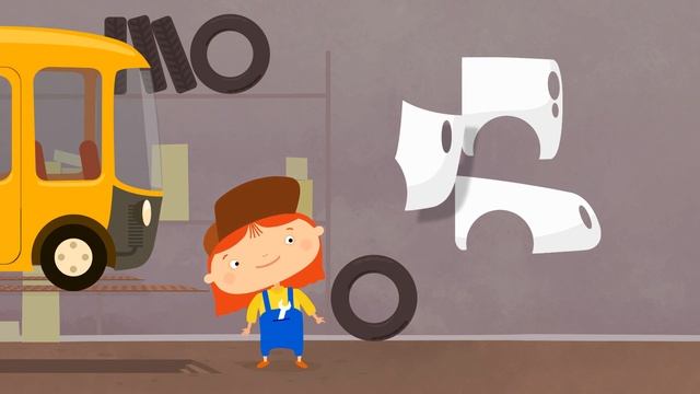 Doctor McWheelie - A yellow bus for kids. Car cartoon. смотреть онлайн