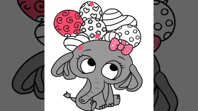 bolalar uchun fil chizish|рисуем слона для детей|drawing elephant for children смотреть онлайн