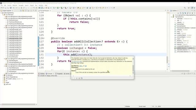 데이터 분석 8강 - MyHashSet - addAll смотреть онлайн