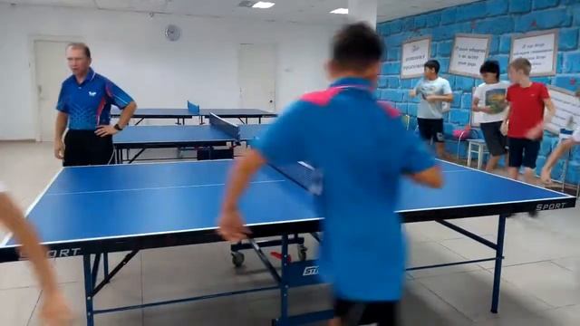 Начало разминки на детской тренировке в TTClub Angarsk смотреть онлайн