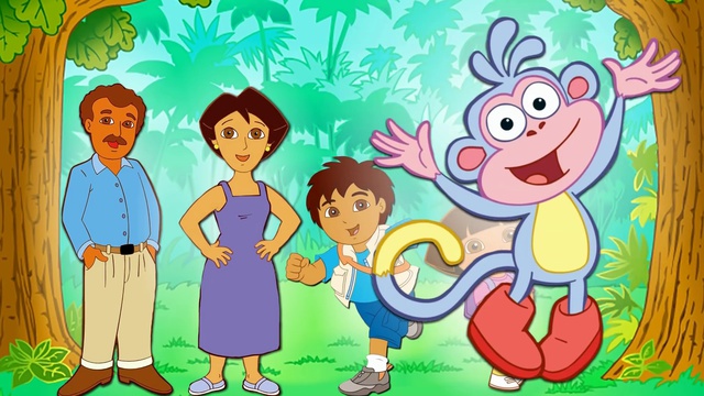 Dora The Explorer Finger Family - Nursery Rhymes смотреть онлайн
