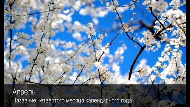 Апрель. Толковый Видеословарь русского языка смотреть онлайн