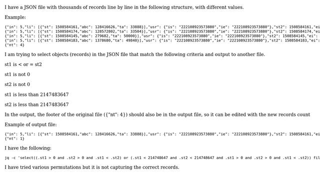 Unix & Linux: Using multiple wildcards in jq to select objects in a JSON file смотреть онлайн