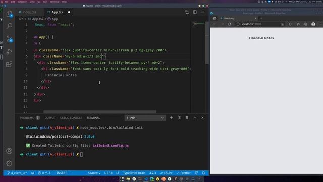 Offline First dengan React MongoDB dan NodeJs - 4. Membuat UI dengan React dan Tailwind CSS смотреть онлайн