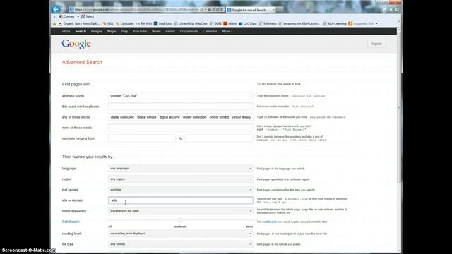 Find Primary Source Collections with Google Advanced Search смотреть онлайн