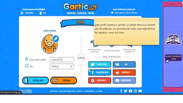 gartic io nasıl giriş yapılır смотреть онлайн