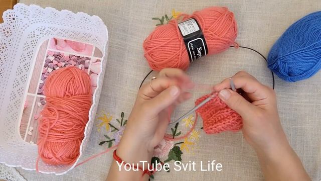 Изысканный шарф спицами / Очень Легко и Просто / Для начинающих вязать на спицах Для тех, кто вяжет