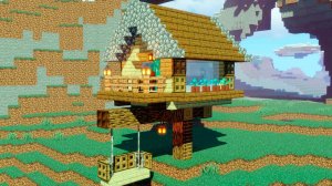 КАК ПОСТРОИТЬ СТАРТОВЫЙ ДОМ ДЛЯ ВЫЖИВАНИЯ ИЗ ДЕРЕВА В МАЙНКРАФТЕ!