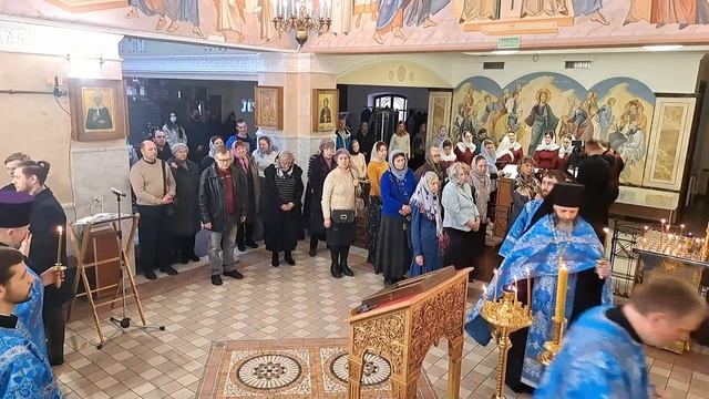 Всенощное бдение в храме МинДА (6 апреля 2023 года) смотреть онлайн