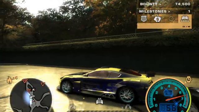 NFS Most Wanted/Aston Martin-20 Police Cars Chase смотреть онлайн