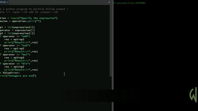 Write a python program to perform output || WEB BURNER смотреть онлайн