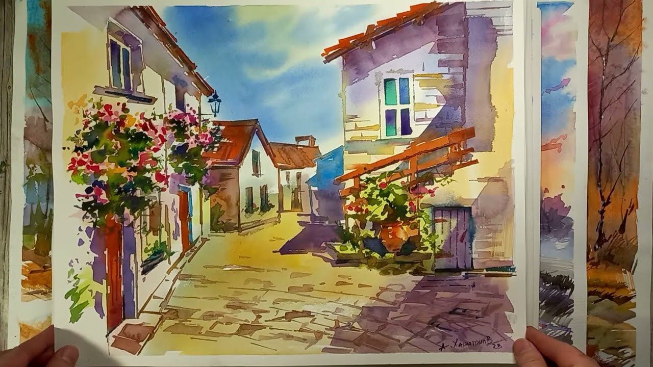 Подборка акварельных работ за последнее время смотреть онлайн