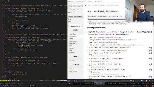 Live-coding a Rust crate for asynchronous SSH connections смотреть онлайн