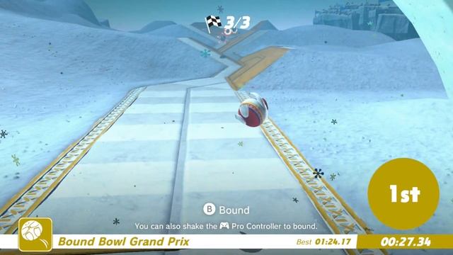 Super Mario Odyssey - Bound bowl Iceburn Circuit - 1'23"91 (Former WR) смотреть онлайн