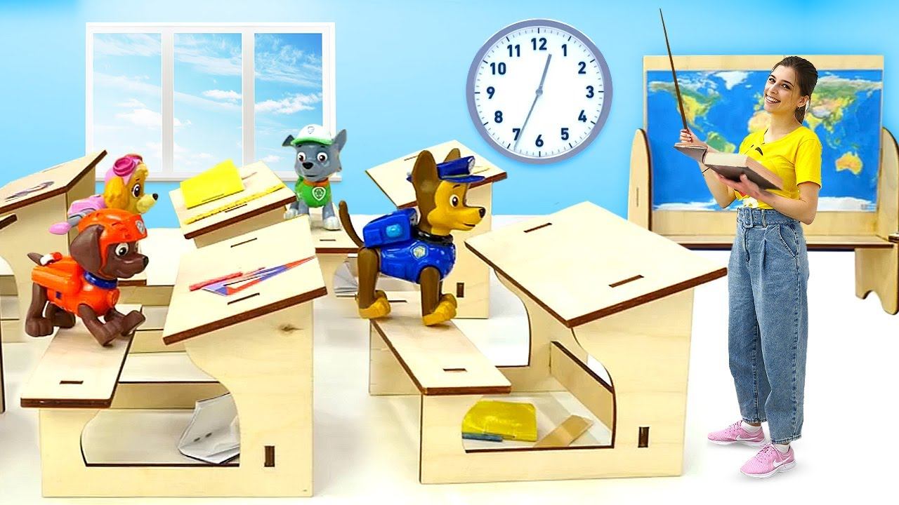 Сборник видео игрушки Щенячий патруль в школе и на шоколадной фабрике - Ищем игрушки с Тойклаб! смотреть онлайн