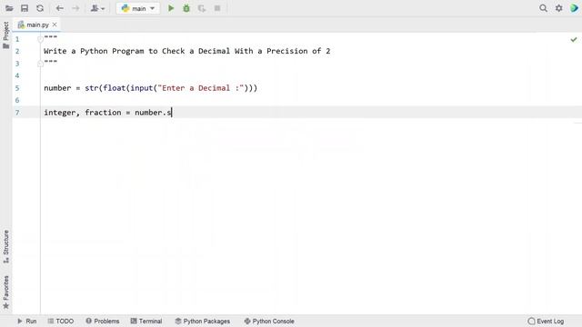 Write a Python Program to Check a Decimal With a Precision of 2 смотреть онлайн