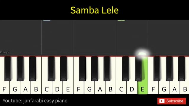 Samba Lele | piano tutorial easy two hands смотреть онлайн