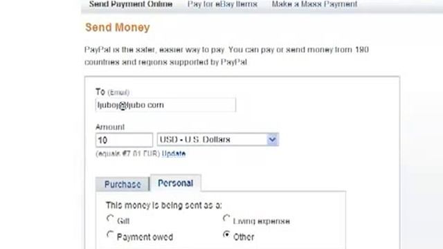 Как оплатить напрямую с PayPal на PayPal