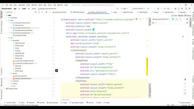 RECYCLERVIEW || EASY TO WAY || Android Studio || Java || Android development смотреть онлайн