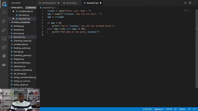 Python Programming 63 : Branching With If-Elif-Else Statements смотреть онлайн
