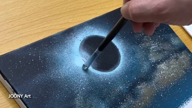 How to Draw a Beautiful Universe / Acrylic Painting for Beginners смотреть онлайн