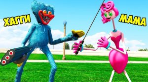 ХАГГИ ВАГГИ ПРОТИВ МАМОЧКИ ДЛИННЫЕ НОГИ Poppy Playtime в ГТА 5 МОДЫ! ОБЗОР МОДА в GTA 5 MODS