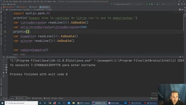 Ejercicio.- Calcular el volumen de un vaso (Curso de Kotlin desde cero [20])??? смотреть онлайн
