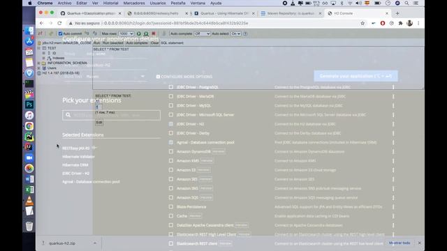 Quarkus Tutorial: How to setup an H2 database + Enable H2 Console смотреть онлайн