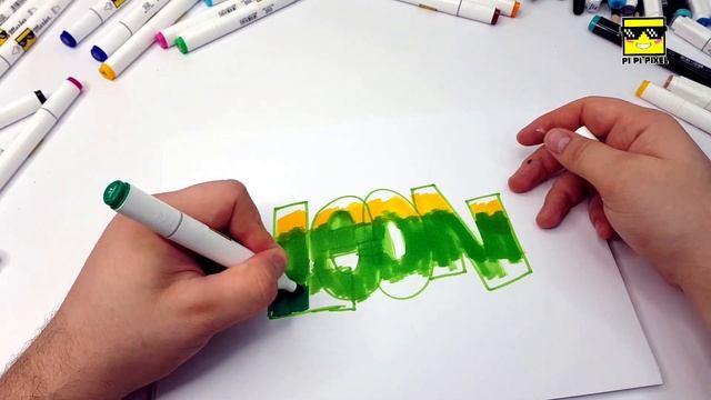 ГРАФФИТИ - LEON из BRAWL STARS !!! КАК НАРИСОВАТЬ? !!! урок граффити graffiti смотреть онлайн