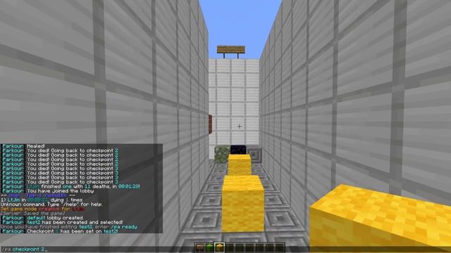 Parkour minigame in Minecraft with Parkour Plugin смотреть онлайн