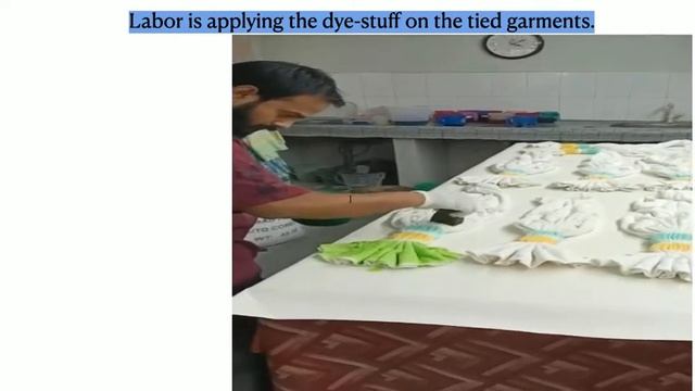 Garment Tie & dye process Batik dyeing process смотреть онлайн